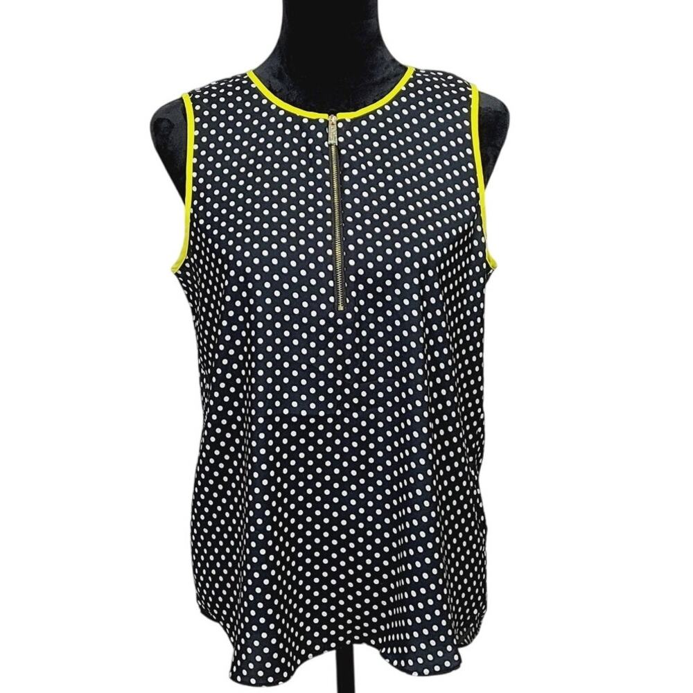 Vince Camuto Polka Dot Sleeveless Top Women Size S **NEVER WORN**